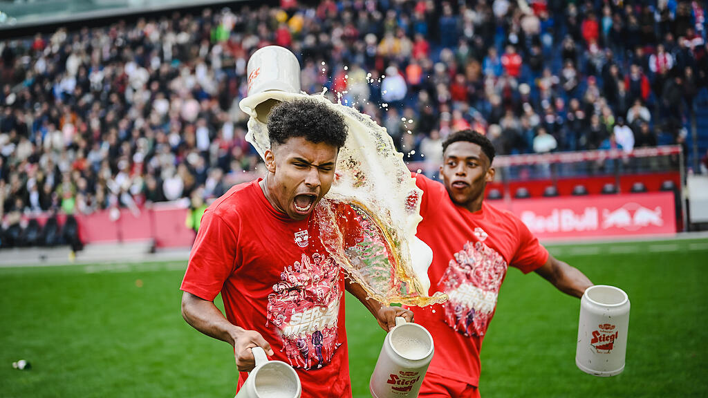 Red Bull Salzburg, Austria Wien, Feier