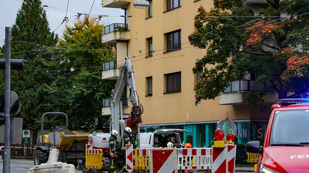 Gasleitung in Salzburg-Lehen beschädigt