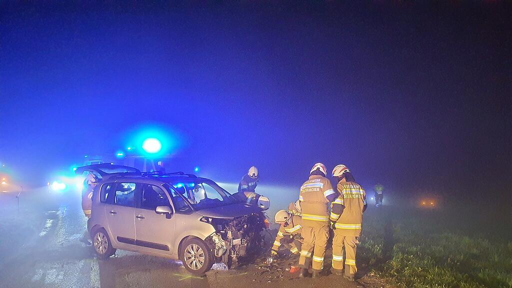 Alko-Frontalcrash in Seekirchen