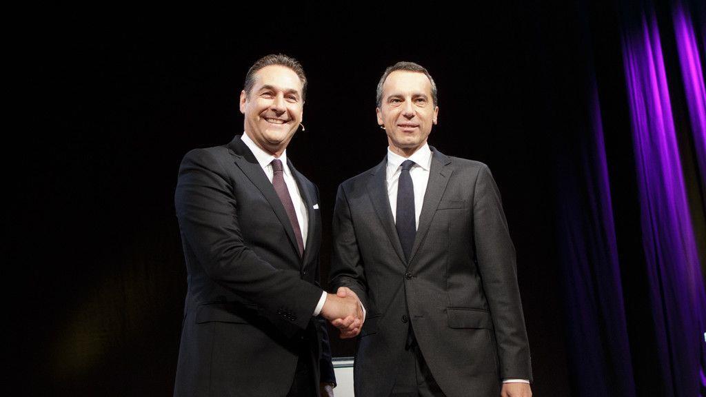 Debatte zwischen Kern und Strache