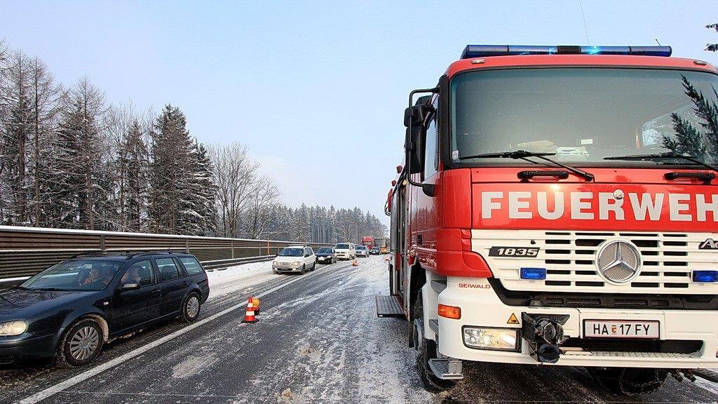Unfall auf Tauernautobahn bei Kuchl
