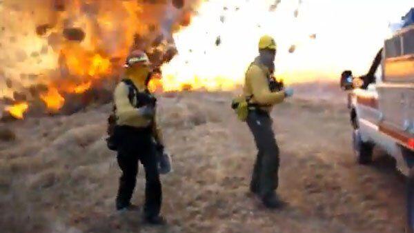 Feuerwehr ist machtlos.