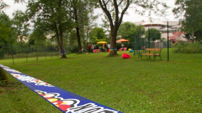 Slackline-Park in Rif