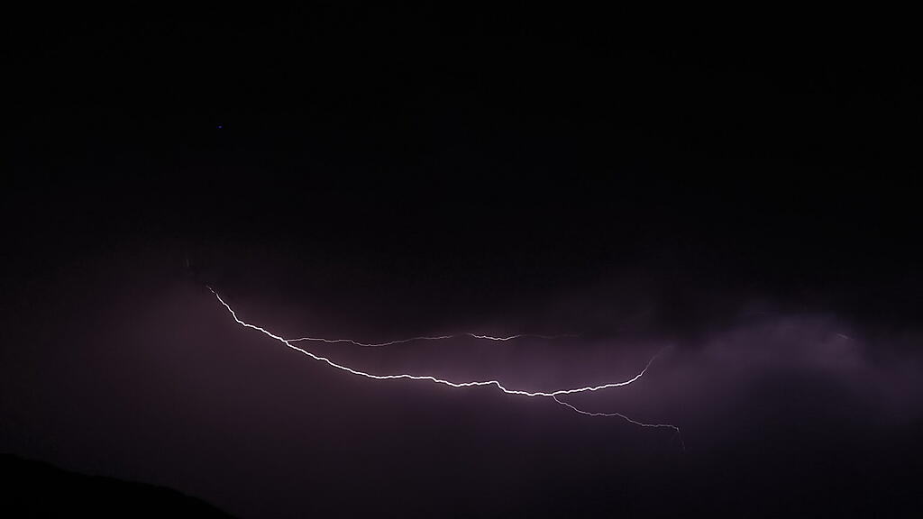 Unwetterzelle Salzburg Blitze