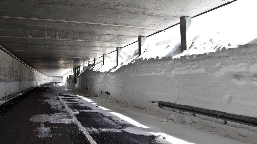 Schneeräumung am Gotthardpass