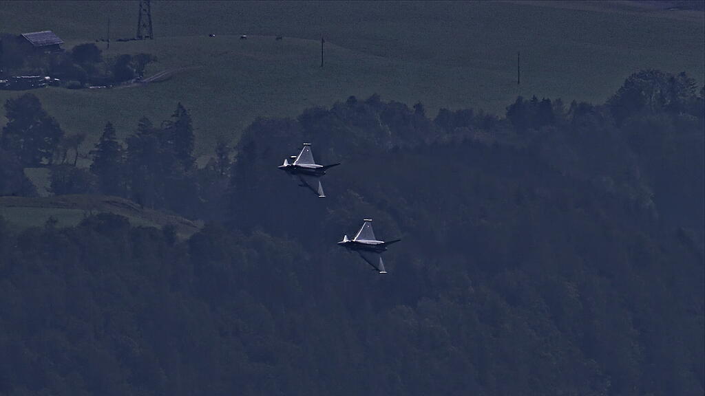 Übungsflüge der Eurofighter