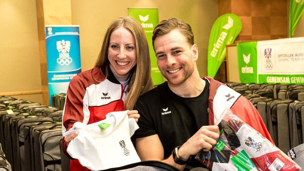 Olympia: ÖSV-Stars werden eingekleidet