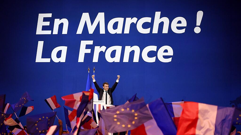 Emmanuel Macron holte im ersten Wahlgang die meisten Stimmen.