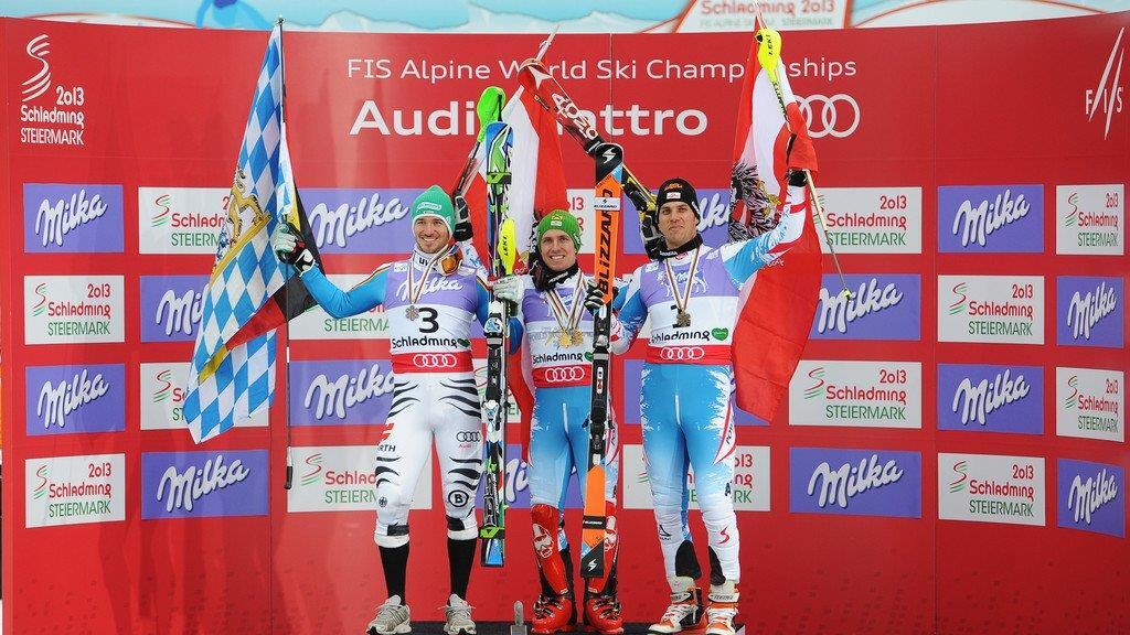 Slalom-Herren: Siegerehrung