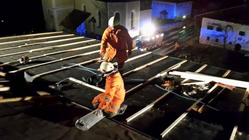 Sturm: Feuerwehr Puch im Einsatz