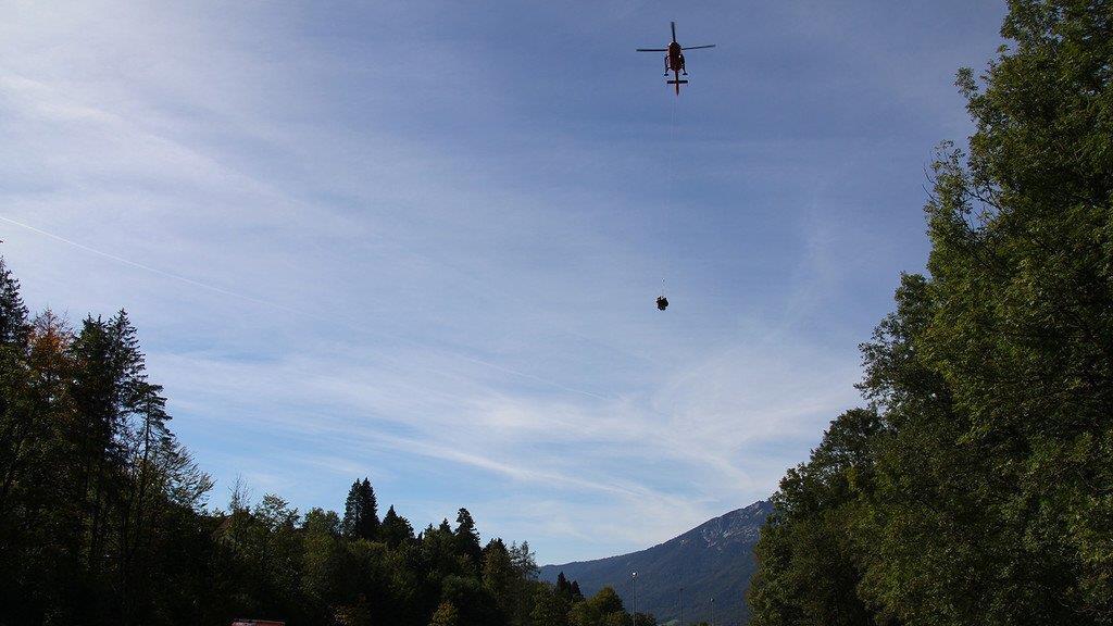 Bilder der Heli-Bergung