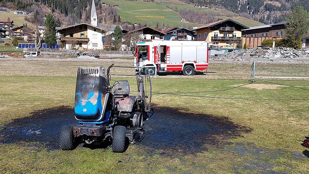 Brand Rasentraktor Stuhlfelden