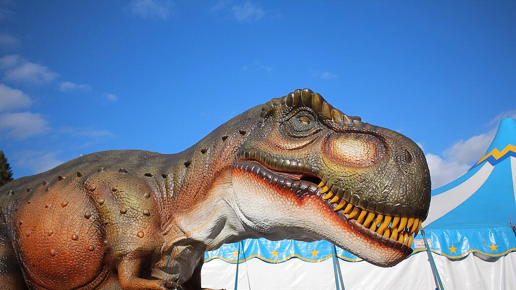 "Big King Dinosaurier of Animatronic" in Bischofshofen