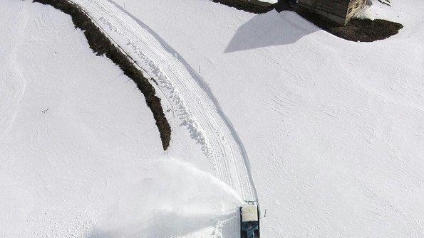 Schneeräumung am Großglockner