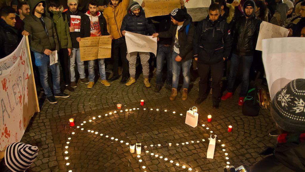 Gedenk-Demonstration für Aleppo in Salzburg I