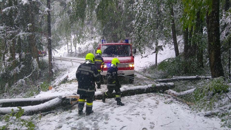 Schneechaos in der Steiermark