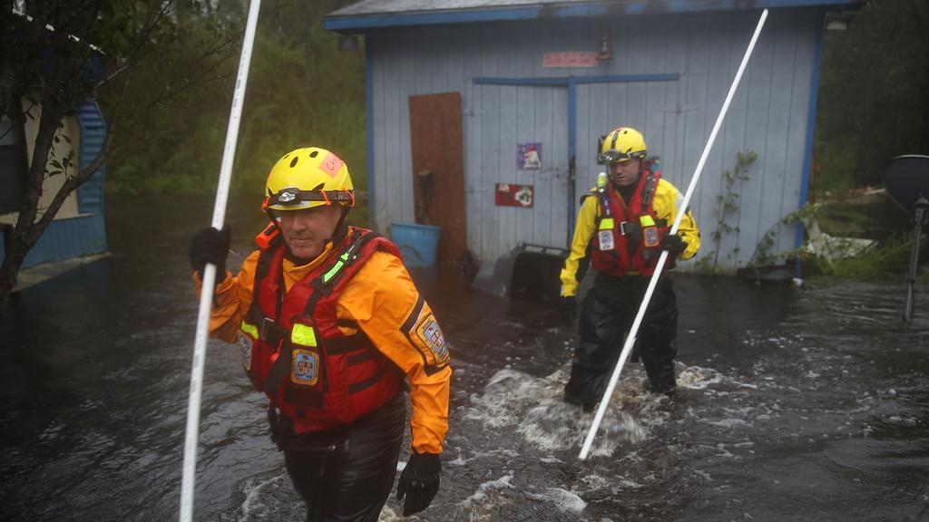 Hurrikan "Florence" trifft auf US-Ostküste