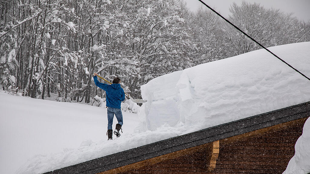 Über zwei Meter Schnee in Krispl