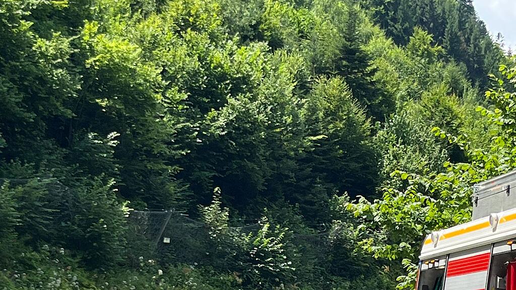 Motorradunfall Bachbett Bischofshofen