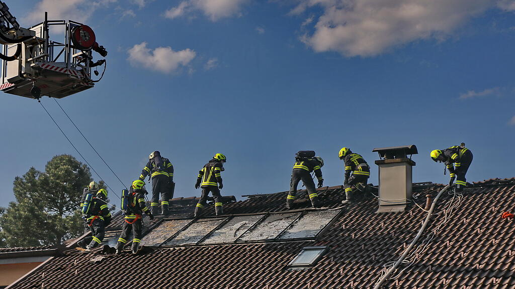 Dachstuhlbrand in St. Lorenz