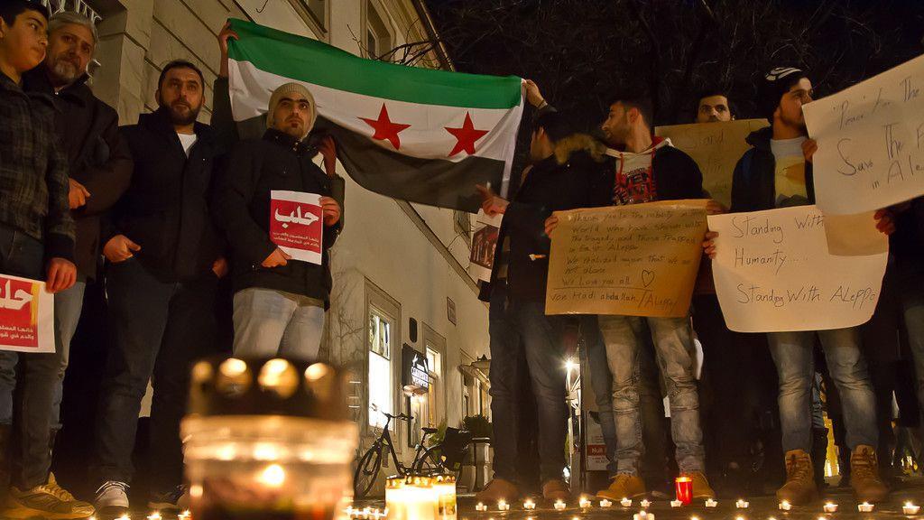 Gedenk-Demonstration für Aleppo in Salzburg I