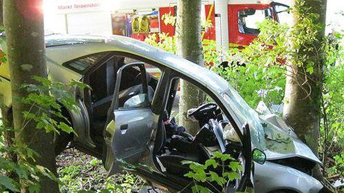 Der Unfall in Teisendorf wurde erst nach Stunden entdeckt, der 19-jährige wurde ins Spital eingeliefert.