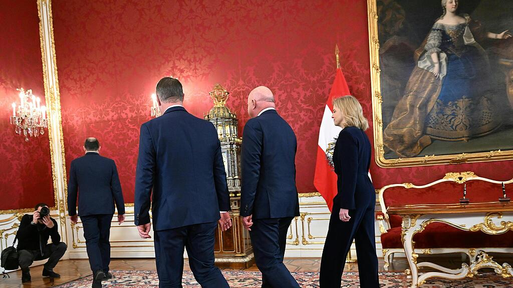 Angelobung der Dreierkoalition, Bundesregierung