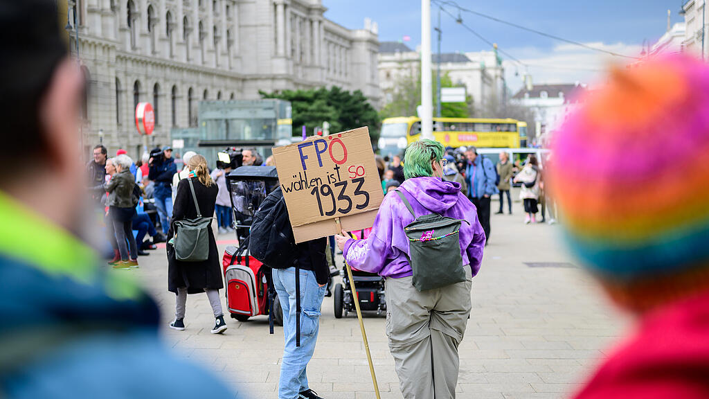Demo gegen Rechts in Wien