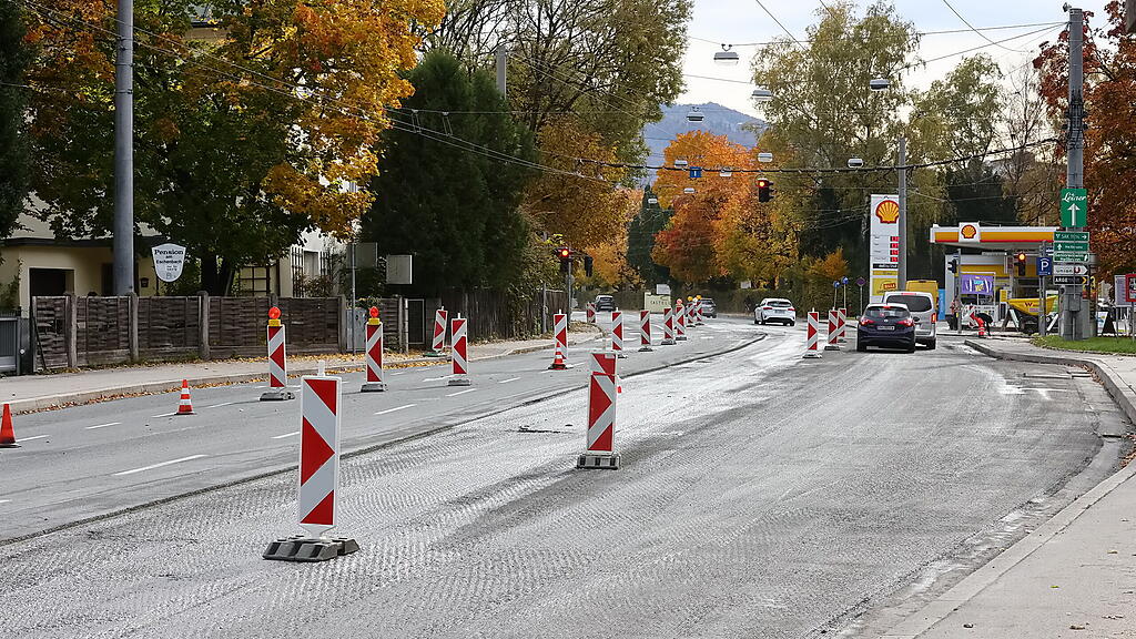 Hellbrunnerstrasse Fahrbahnsanierung