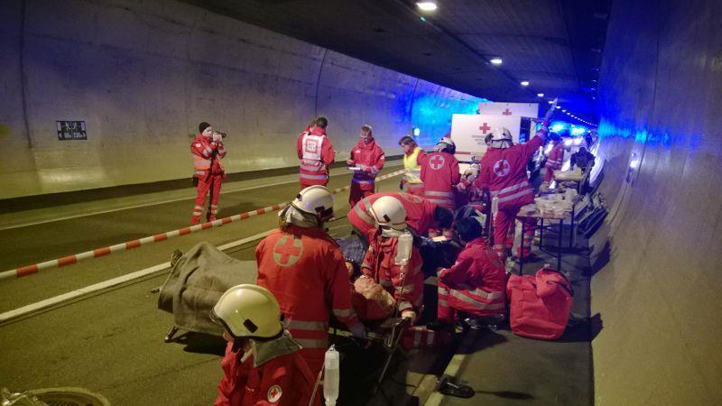 Großübung im Katschbergtunnel