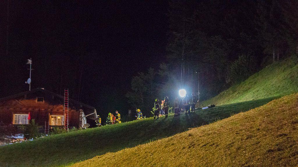 Großeinsatz bei Brand in Bischofswiesen