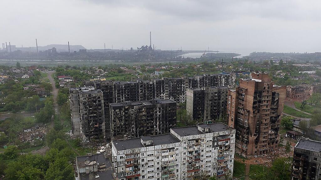 Das zerstörte Stahlwerk in Mariupol