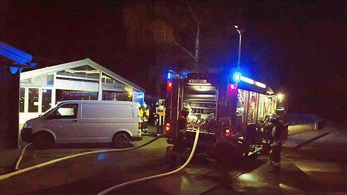 Brandstiftung vermutet