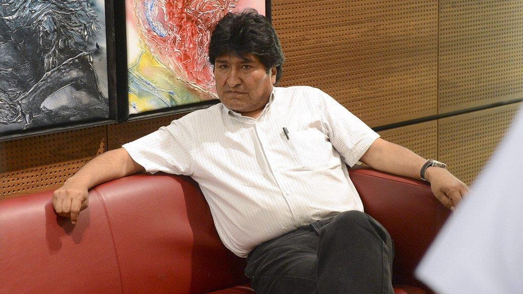 Morales landet in Wien