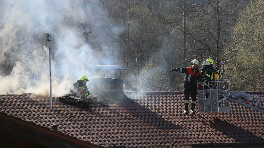 Dachstuhlbrand in Bad Reichenhall