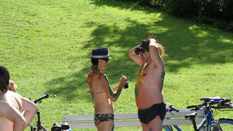 World Naked Bike Ride in Salzburg