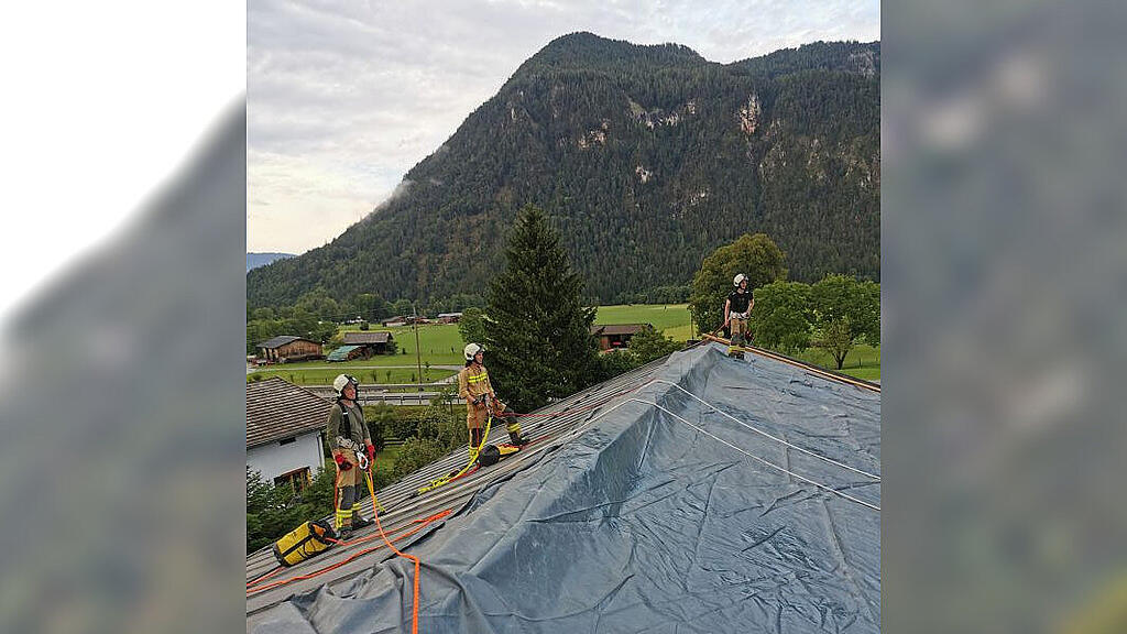 Unwetter-Einsatz St. Martin bei Lofer
