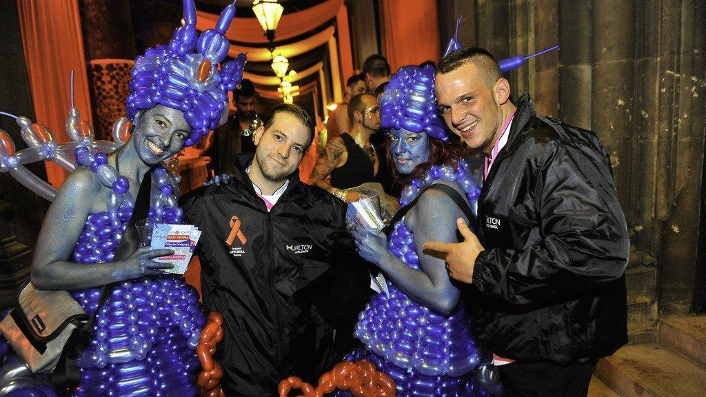 Beim Life Ball im Rathaus