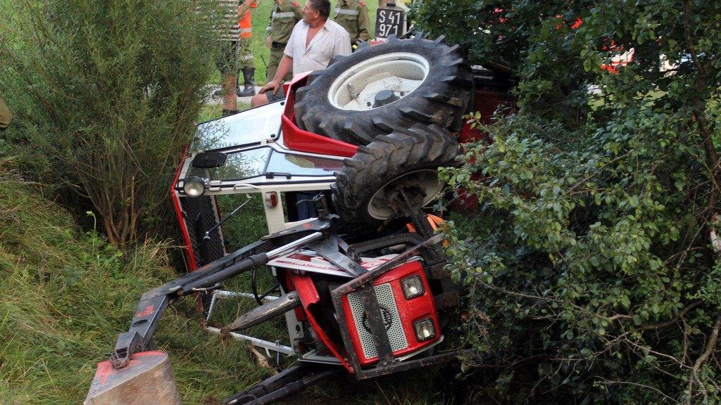 Traktorabsturz in Ebenau