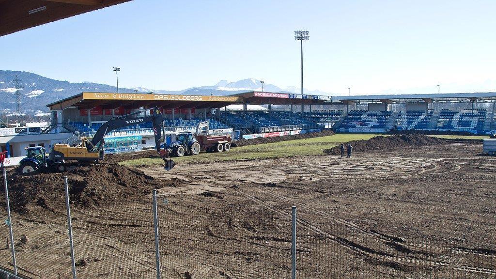 SV Grödig: Rasenheizung wird im DAS.GOLDBERG Stadion eingebaut