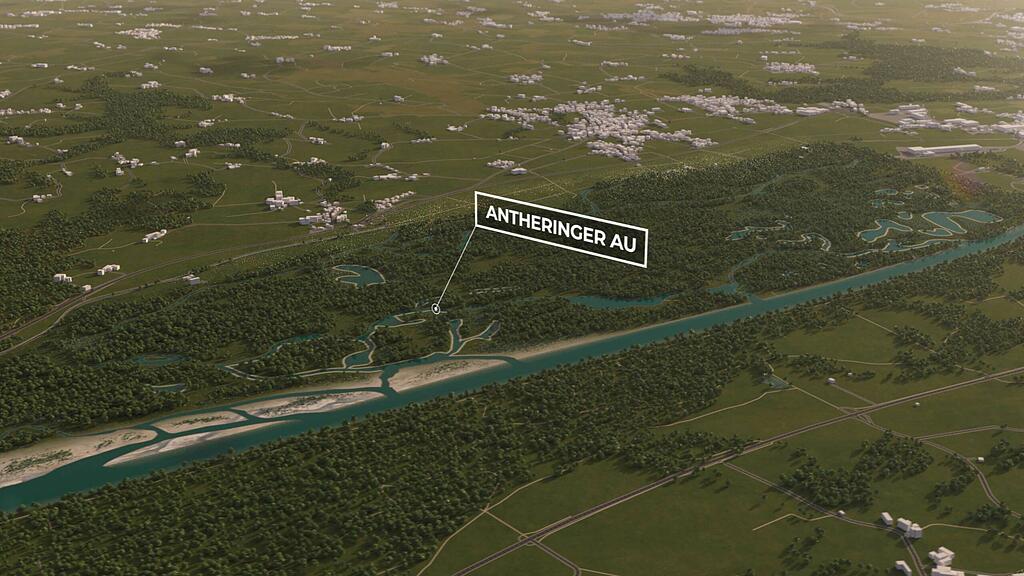 Ankauf Antheringer Au: Pressegespräch