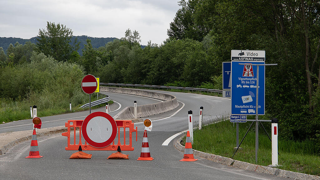 A10, Puch-Urstein, Baustelle