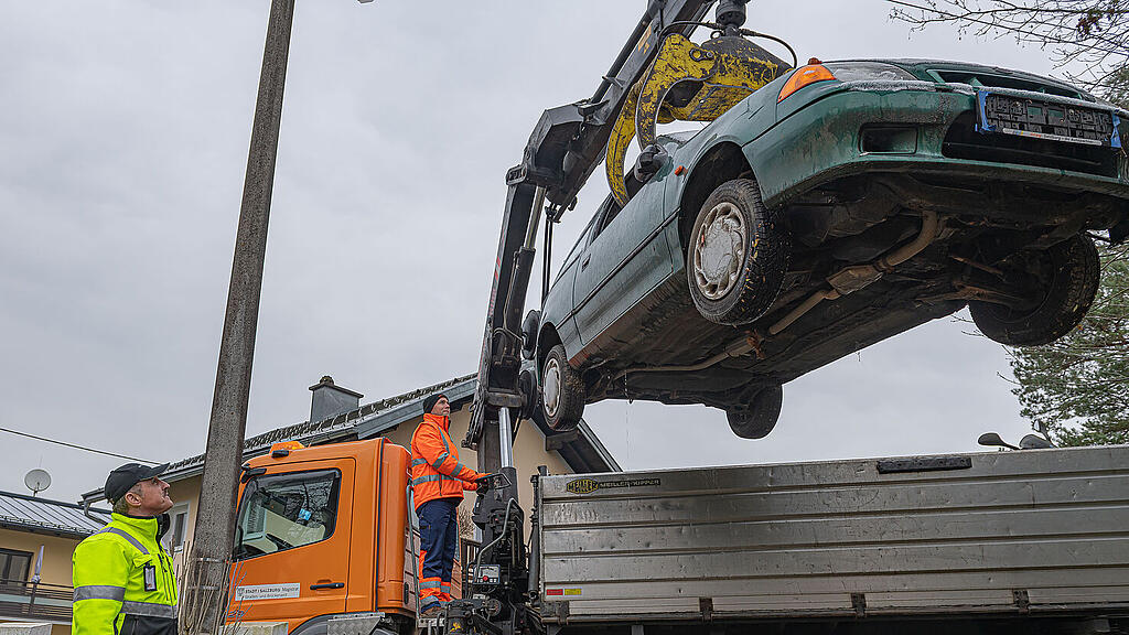 Stadt Salzburg verschrottet 18 Autos