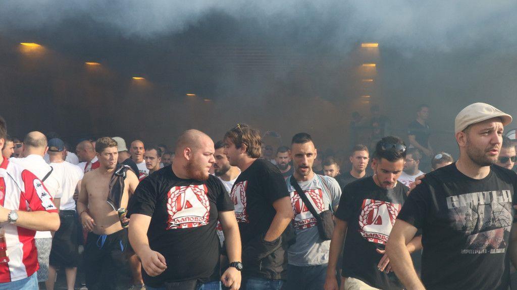 Red Bull Salzburg - Roter Stern Belgrad: Fanmarsch