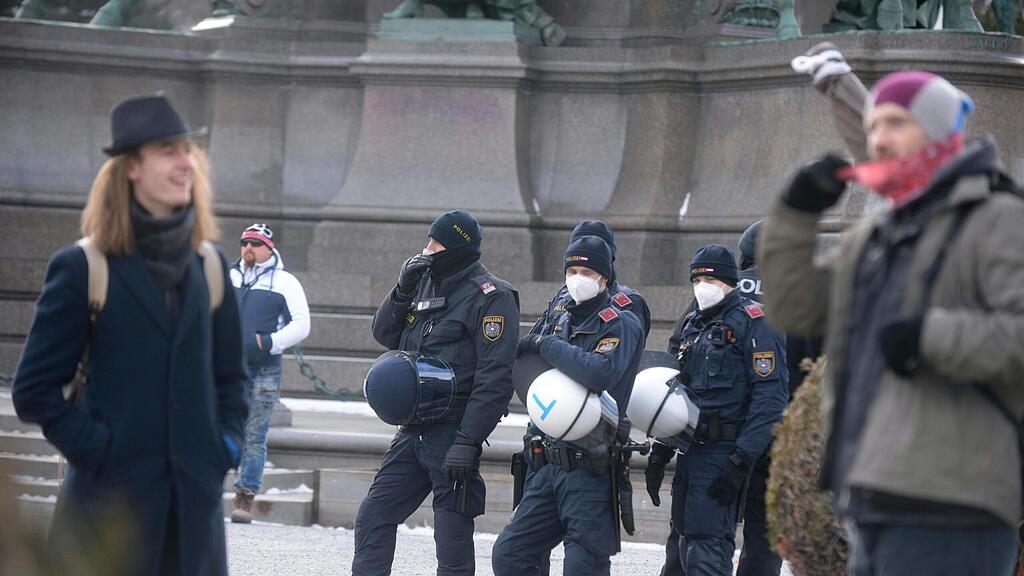 Corona-Demo in Wien
