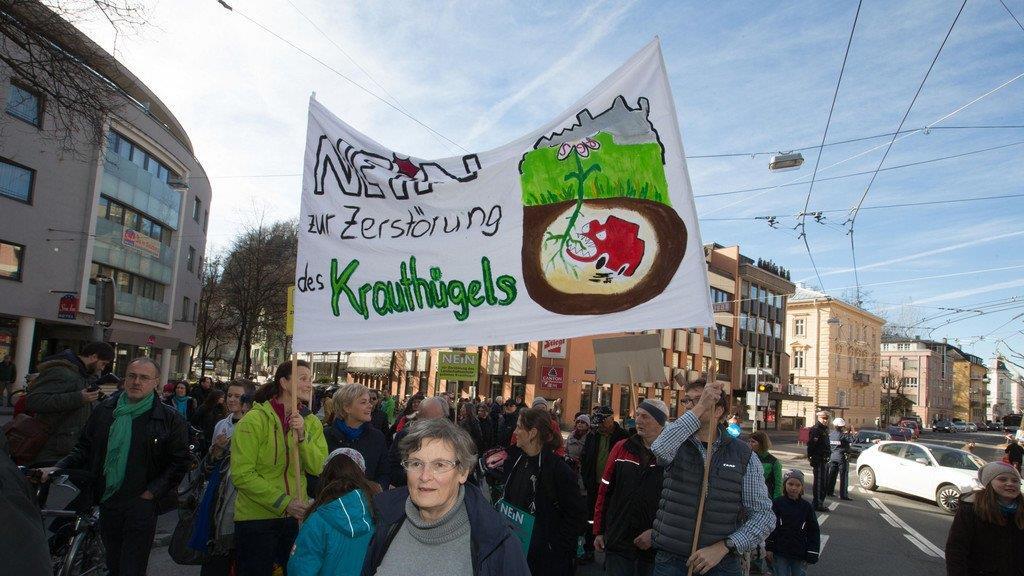 Demo gegen Mönchsberggaragen-Ausbau, II