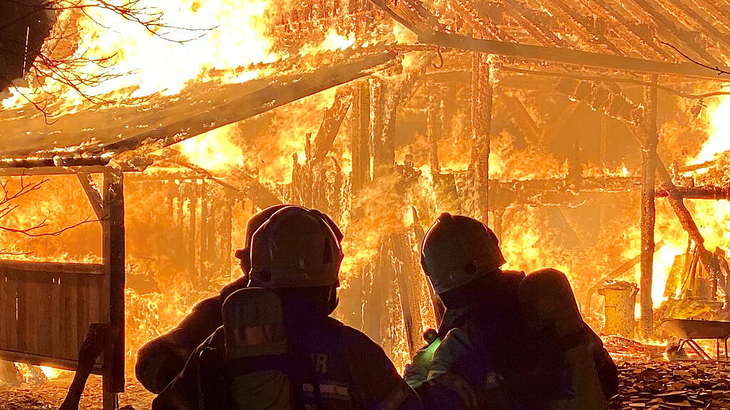 Brand, Holzschuppen, Göming