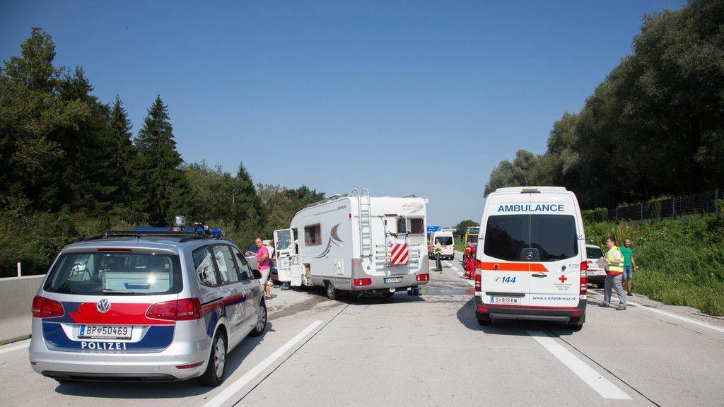 Vier Verletzte bei Unfall mit Wohnmobil I