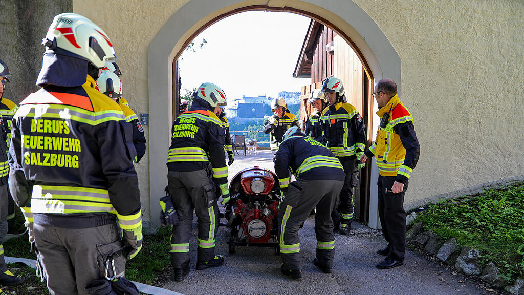 Übung Berufsfeuerwehr Kapuzinerberg