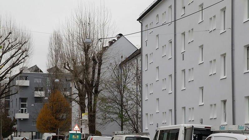 Bauarbeiten in der Strubergasse